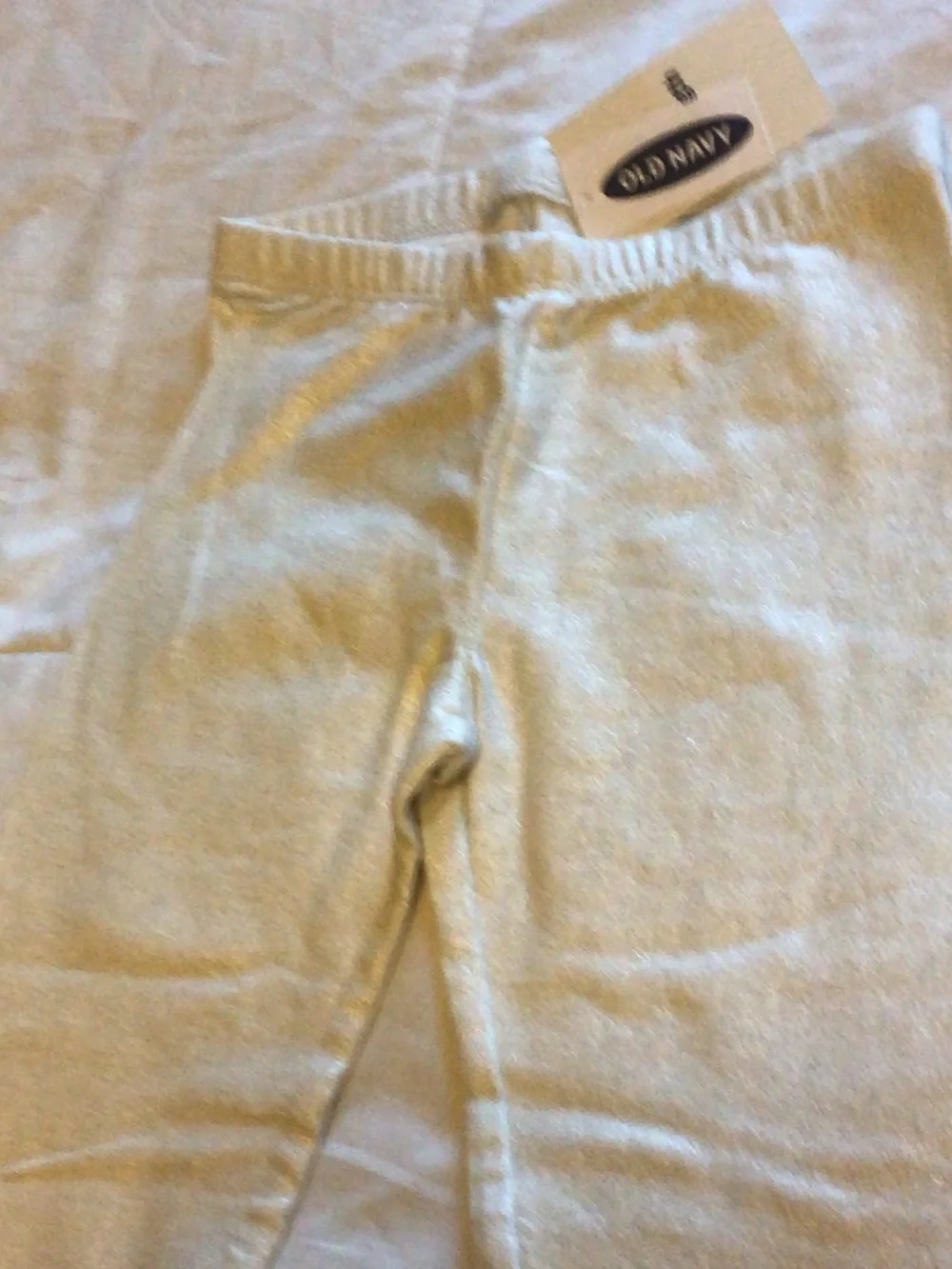 Old Navy Men's Light Cream Knit Joggers